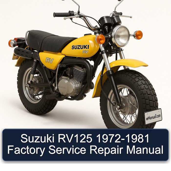 Suzuki RV125 1972-1981 Factory Service Repair Manual