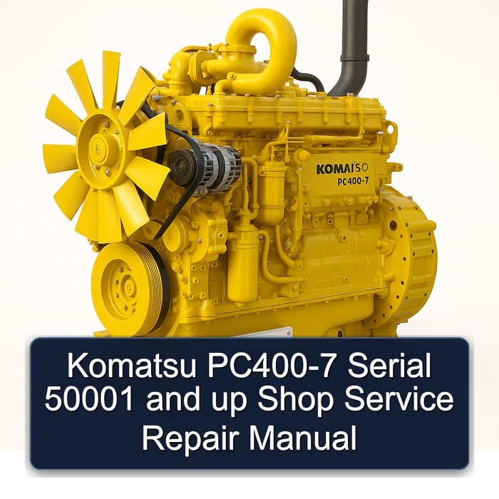 Komatsu PC400-7 Serial 50001 and up Shop Service Repair Manual